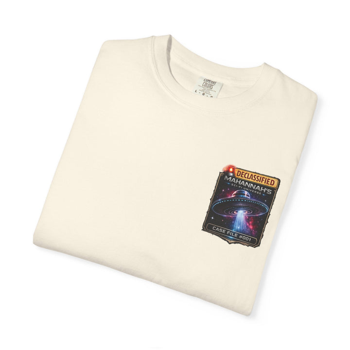 The Great Cowduction™ 2 Sided Heavyweight Garment-Dyed T-Shirt Cosmic Curiosities Archive – Case File 