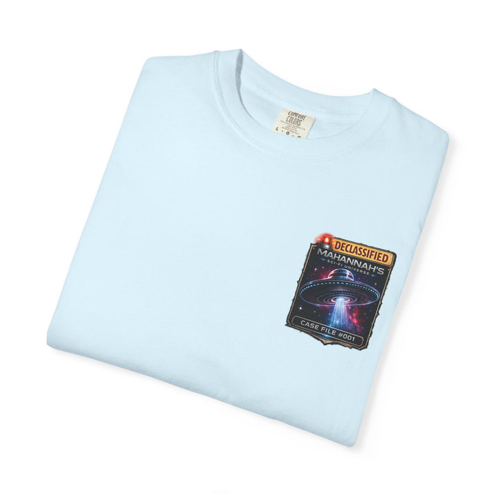 The Great Cowduction™ 2 Sided Heavyweight Garment-Dyed T-Shirt Cosmic Curiosities Archive – Case File 