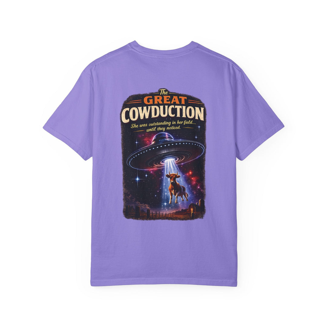 The Great Cowduction™ 2 Sided Heavyweight Garment-Dyed T-Shirt Cosmic Curiosities Archive – Case File 001 - Mahannah&