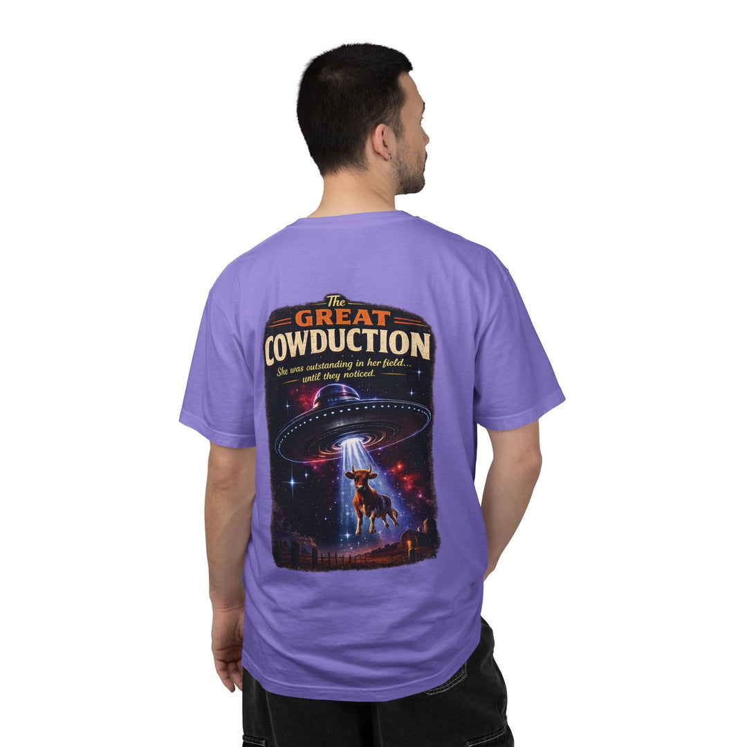 The Great Cowduction™ 2 Sided Heavyweight Garment-Dyed T-Shirt Cosmic Curiosities Archive – Case File 001 - Mahannah&