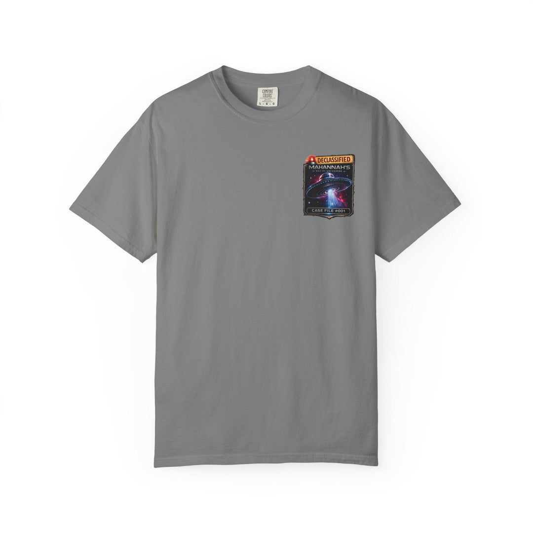 The Great Cowduction™ 2 Sided Heavyweight Garment-Dyed T-Shirt Cosmic Curiosities Archive – Case File 