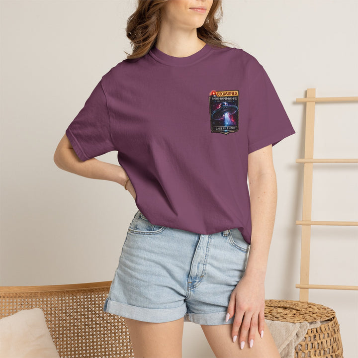 The Great Cowduction™ 2 Sided Heavyweight Garment-Dyed T-Shirt Cosmic Curiosities Archive – Case File 