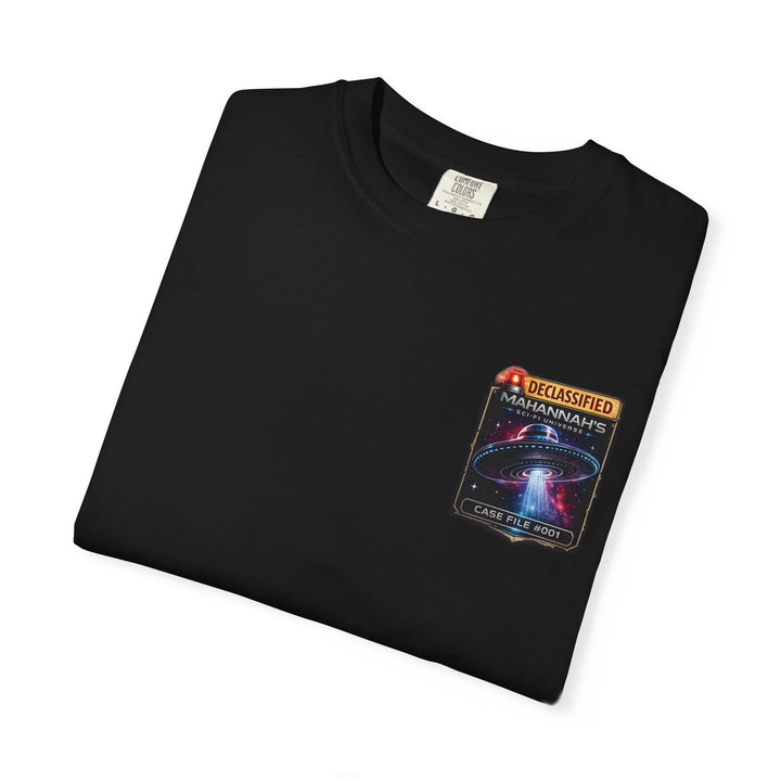 The Great Cowduction™ 2 Sided Heavyweight Garment-Dyed T-Shirt Cosmic Curiosities Archive – Case File 