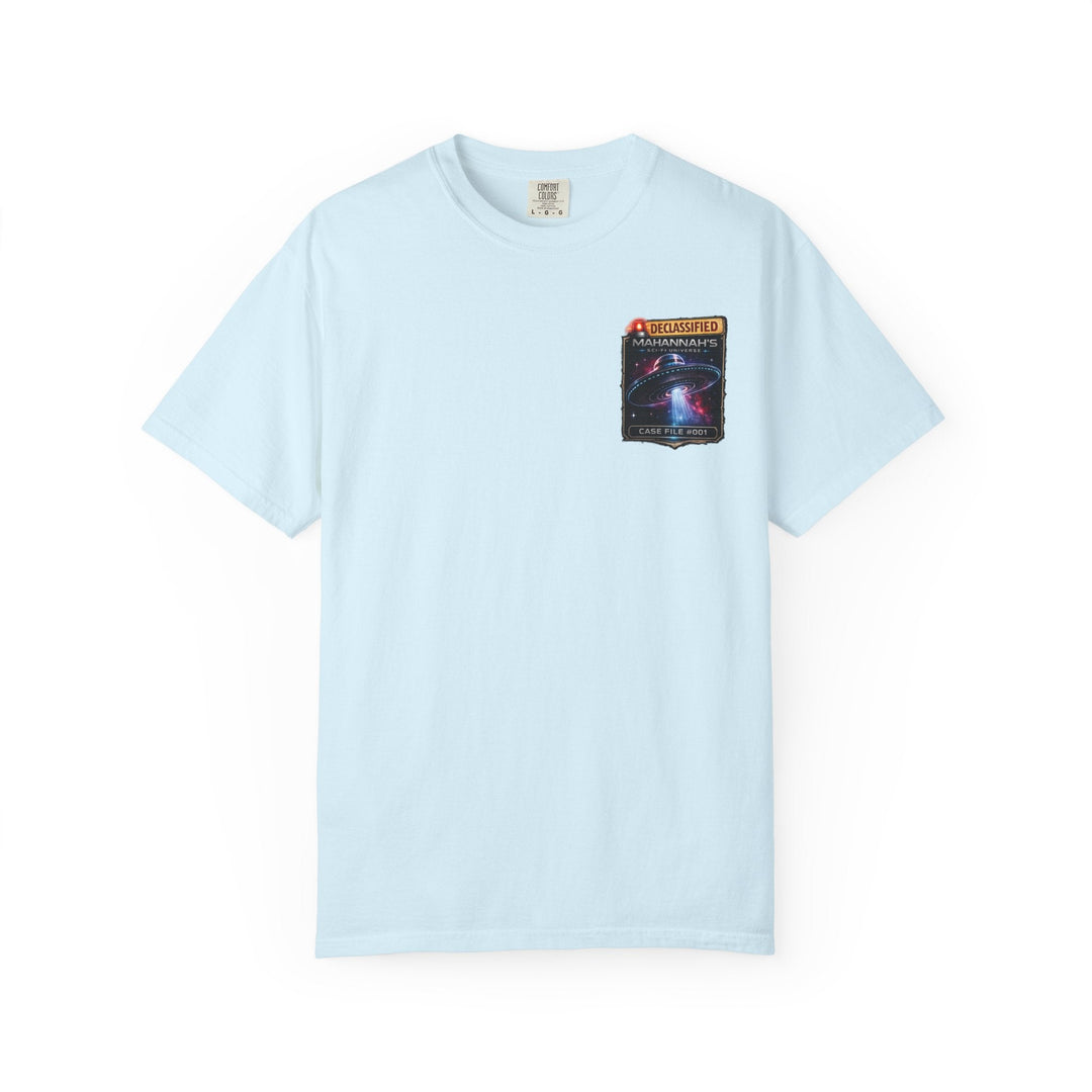 The Great Cowduction™ 2 Sided Heavyweight Garment-Dyed T-Shirt Cosmic Curiosities Archive – Case File 