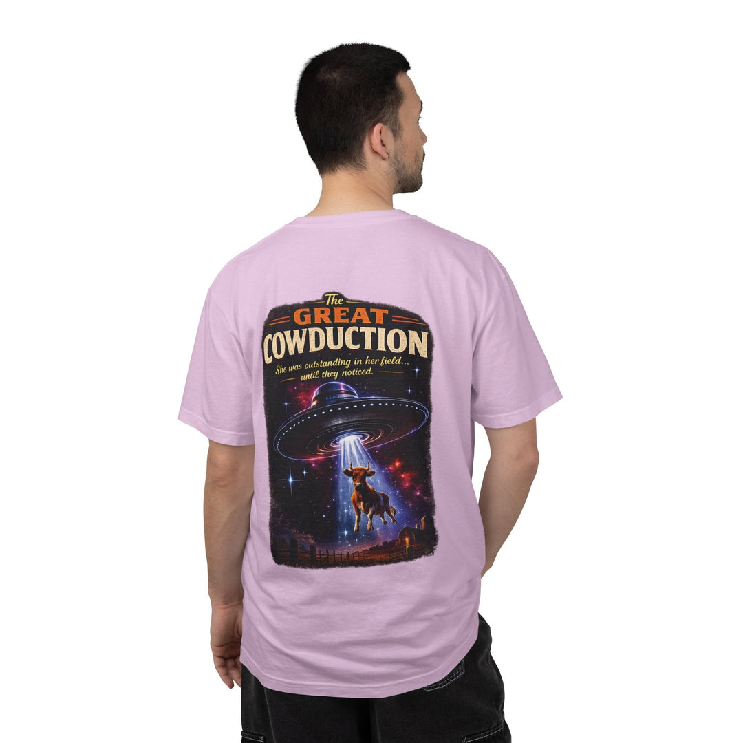 The Great Cowduction™ 2 Sided Heavyweight Garment-Dyed T-Shirt Cosmic Curiosities Archive – Case File 001 - Mahannah&