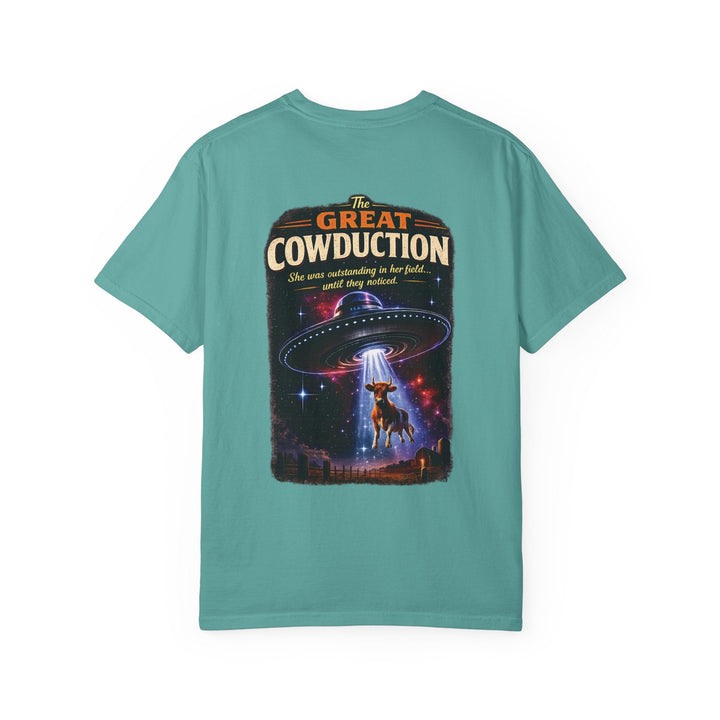 The Great Cowduction™ 2 Sided Heavyweight Garment-Dyed T-Shirt Cosmic Curiosities Archive – Case File 001 - Mahannah&