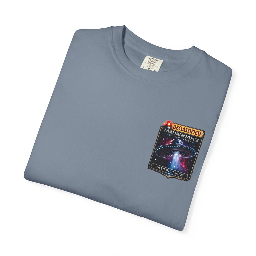 The Great Cowduction™ 2 Sided Heavyweight Garment-Dyed T-Shirt Cosmic Curiosities Archive – Case File 