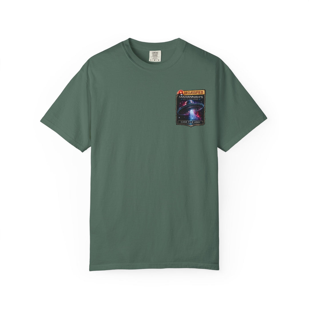 The Great Cowduction™ 2 Sided Heavyweight Garment-Dyed T-Shirt Cosmic Curiosities Archive – Case File 