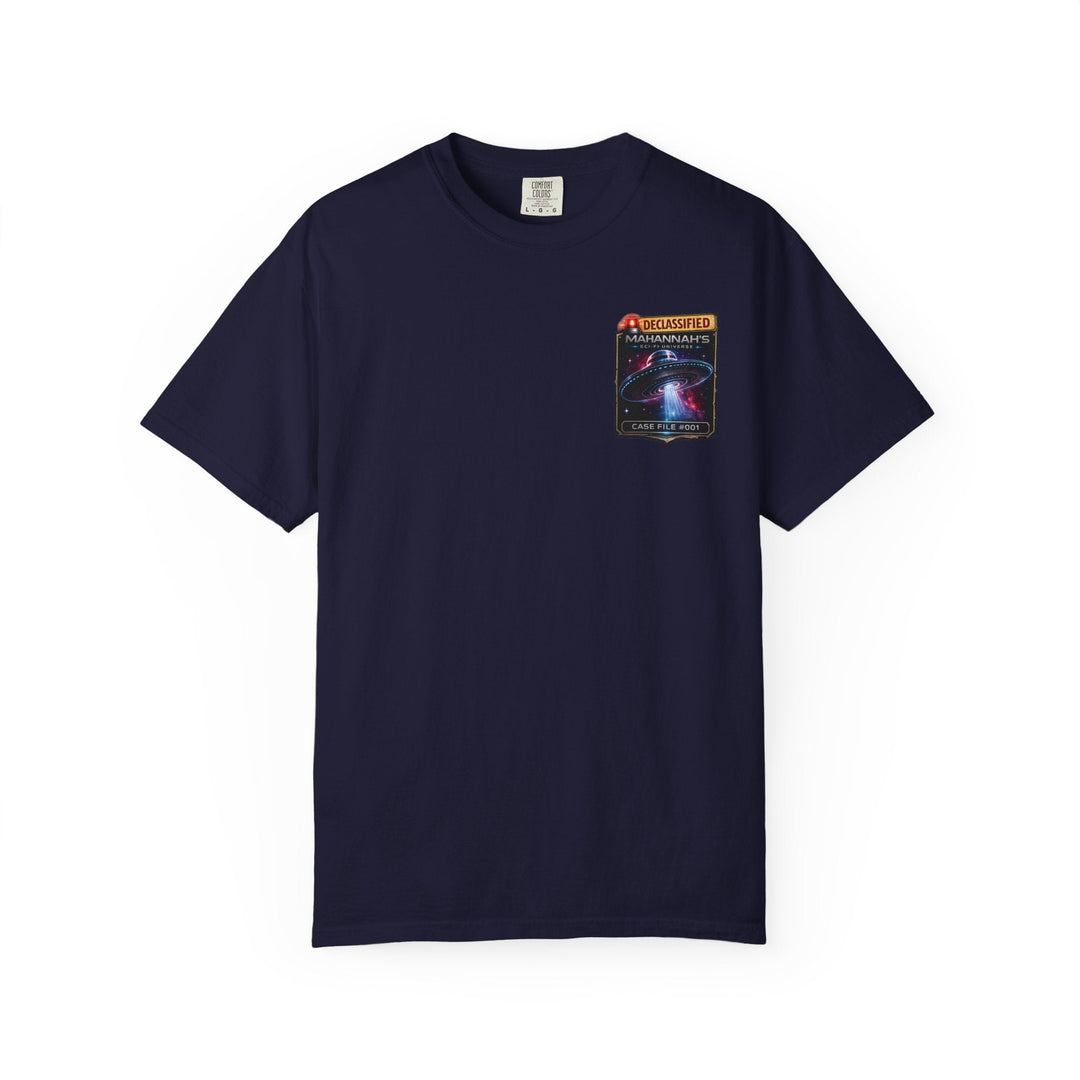 The Great Cowduction™ 2 Sided Heavyweight Garment-Dyed T-Shirt Cosmic Curiosities Archive – Case File 