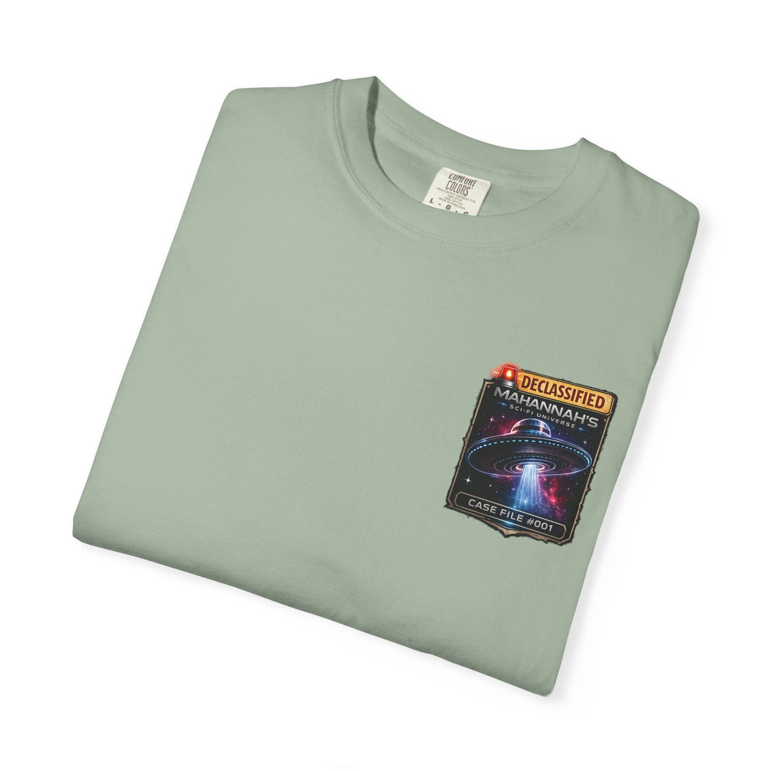 The Great Cowduction™ 2 Sided Heavyweight Garment-Dyed T-Shirt Cosmic Curiosities Archive – Case File 