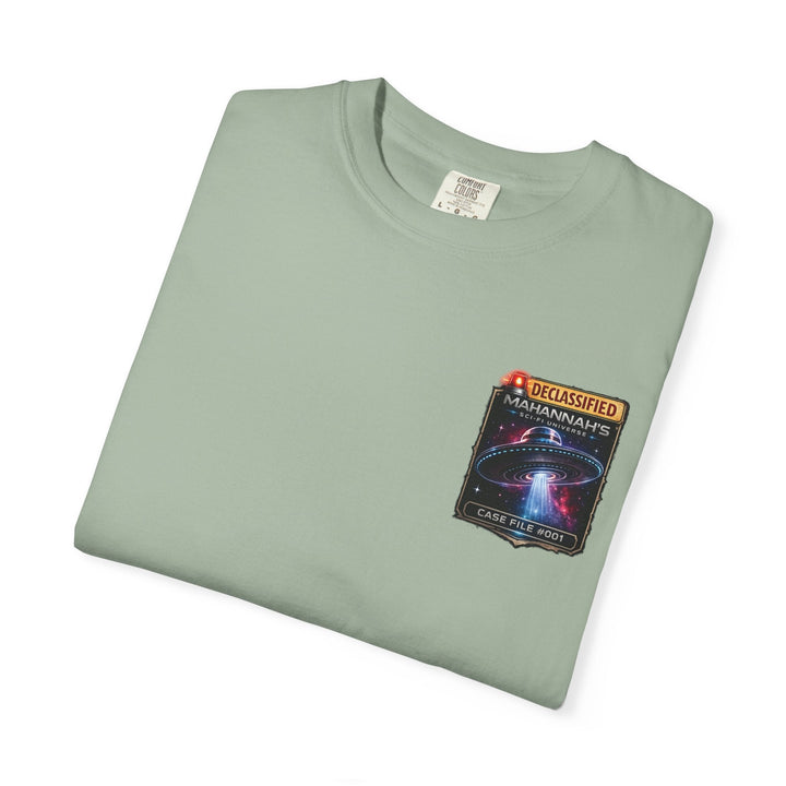 The Great Cowduction™ 2 Sided Heavyweight Garment-Dyed T-Shirt Cosmic Curiosities Archive – Case File 