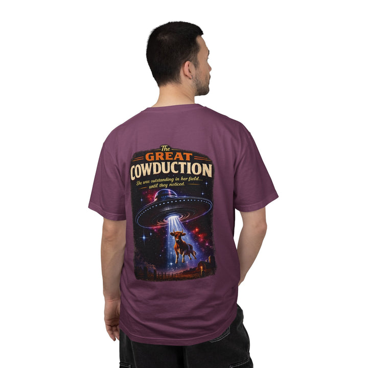The Great Cowduction™ 2 Sided Heavyweight Garment-Dyed T-Shirt Cosmic Curiosities Archive – Case File 001 - Mahannah&