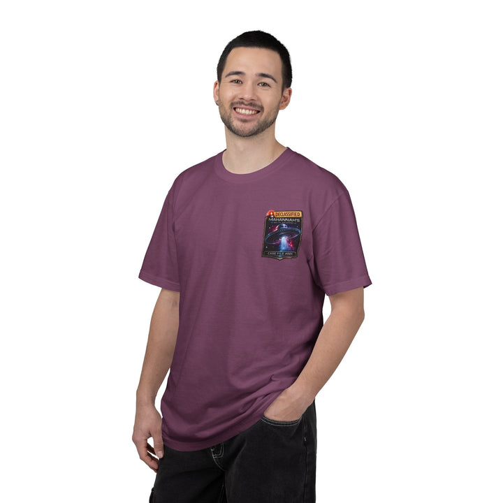 The Great Cowduction™ 2 Sided Heavyweight Garment-Dyed T-Shirt Cosmic Curiosities Archive – Case File 