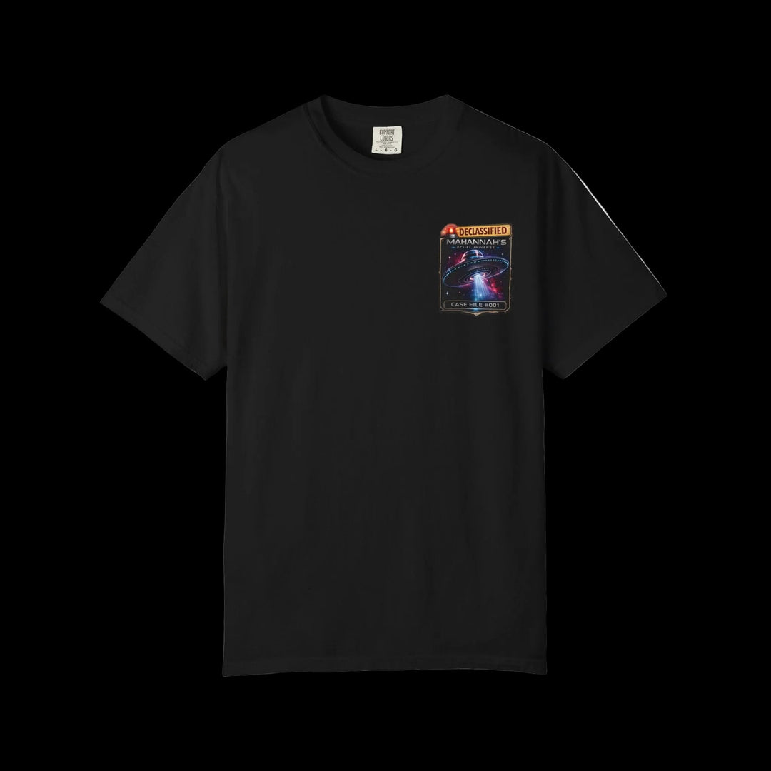 The Great Cowduction™ 2 Sided Heavyweight Garment-Dyed T-Shirt Cosmic Curiosities Archive – Case File 
