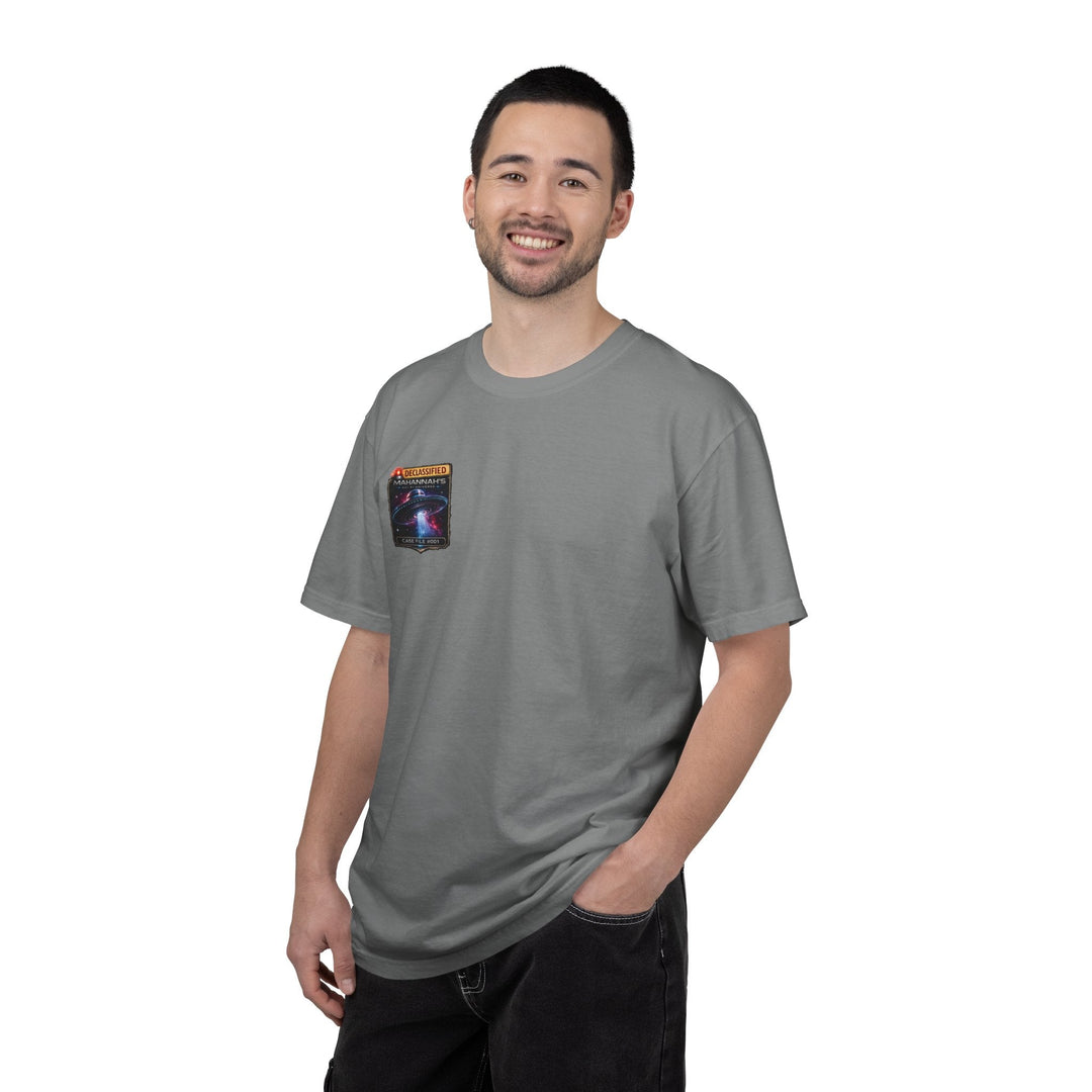 The Great Cowduction™ 2 Sided Heavyweight Garment-Dyed T-Shirt Cosmic Curiosities Archive – Case File 001 - Mahannah&