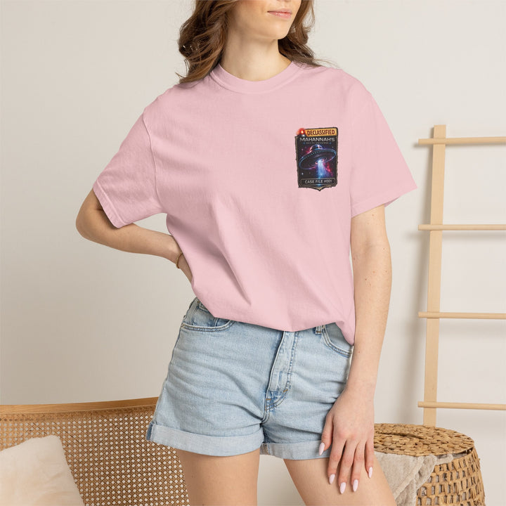 The Great Cowduction™ 2 Sided Heavyweight Garment-Dyed T-Shirt Cosmic Curiosities Archive – Case File 