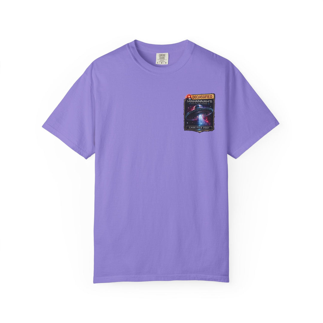 The Great Cowduction™ 2 Sided Heavyweight Garment-Dyed T-Shirt Cosmic Curiosities Archive – Case File 