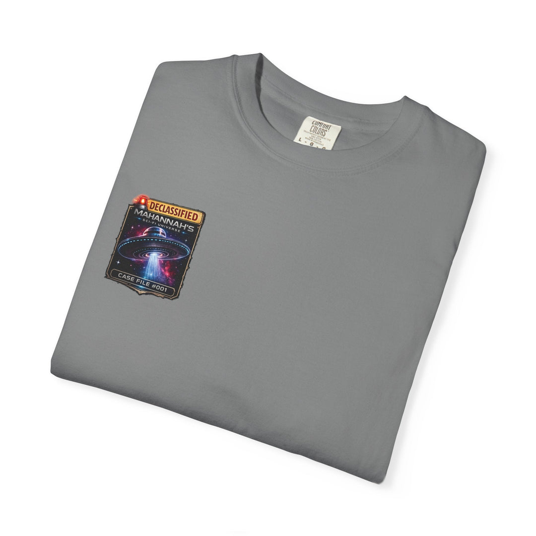 The Great Cowduction™ 2 Sided Heavyweight Garment-Dyed T-Shirt Cosmic Curiosities Archive – Case File 001 - Mahannah&