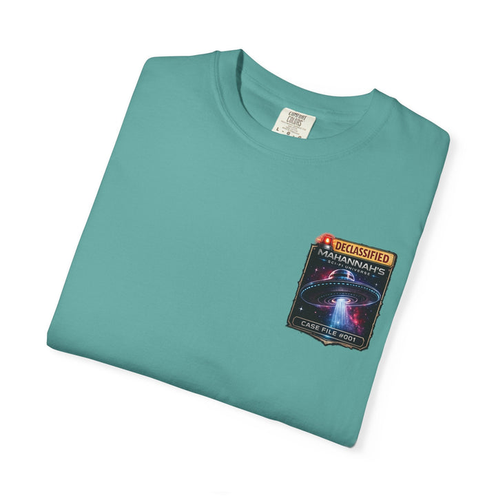 The Great Cowduction™ 2 Sided Heavyweight Garment-Dyed T-Shirt Cosmic Curiosities Archive – Case File 