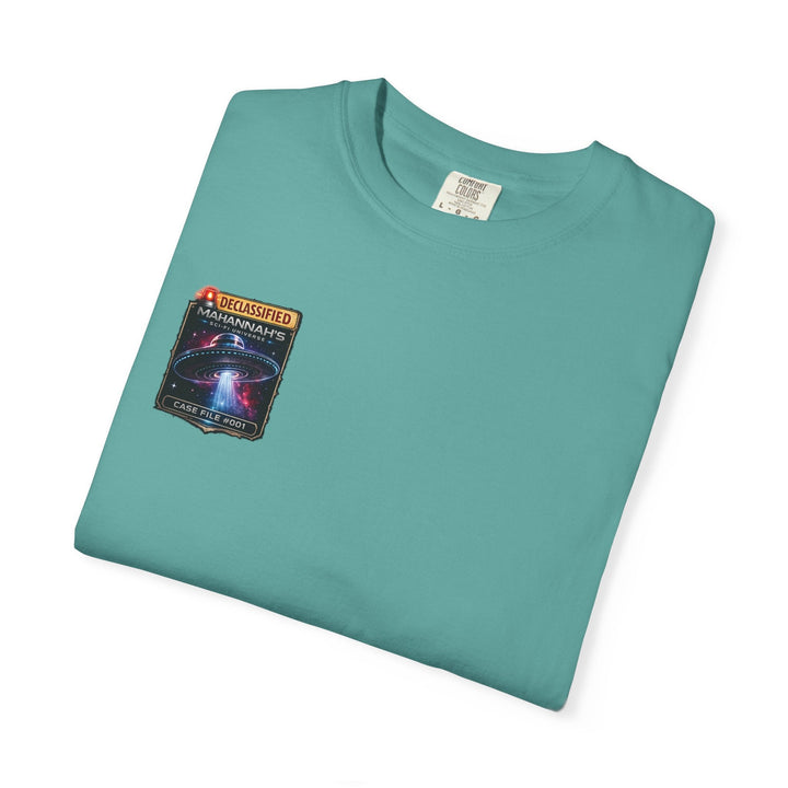 The Great Cowduction™ 2 Sided Heavyweight Garment-Dyed T-Shirt Cosmic Curiosities Archive – Case File 001 - Mahannah&