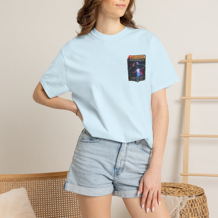The Great Cowduction™ 2 Sided Heavyweight Garment-Dyed T-Shirt Cosmic Curiosities Archive – Case File 