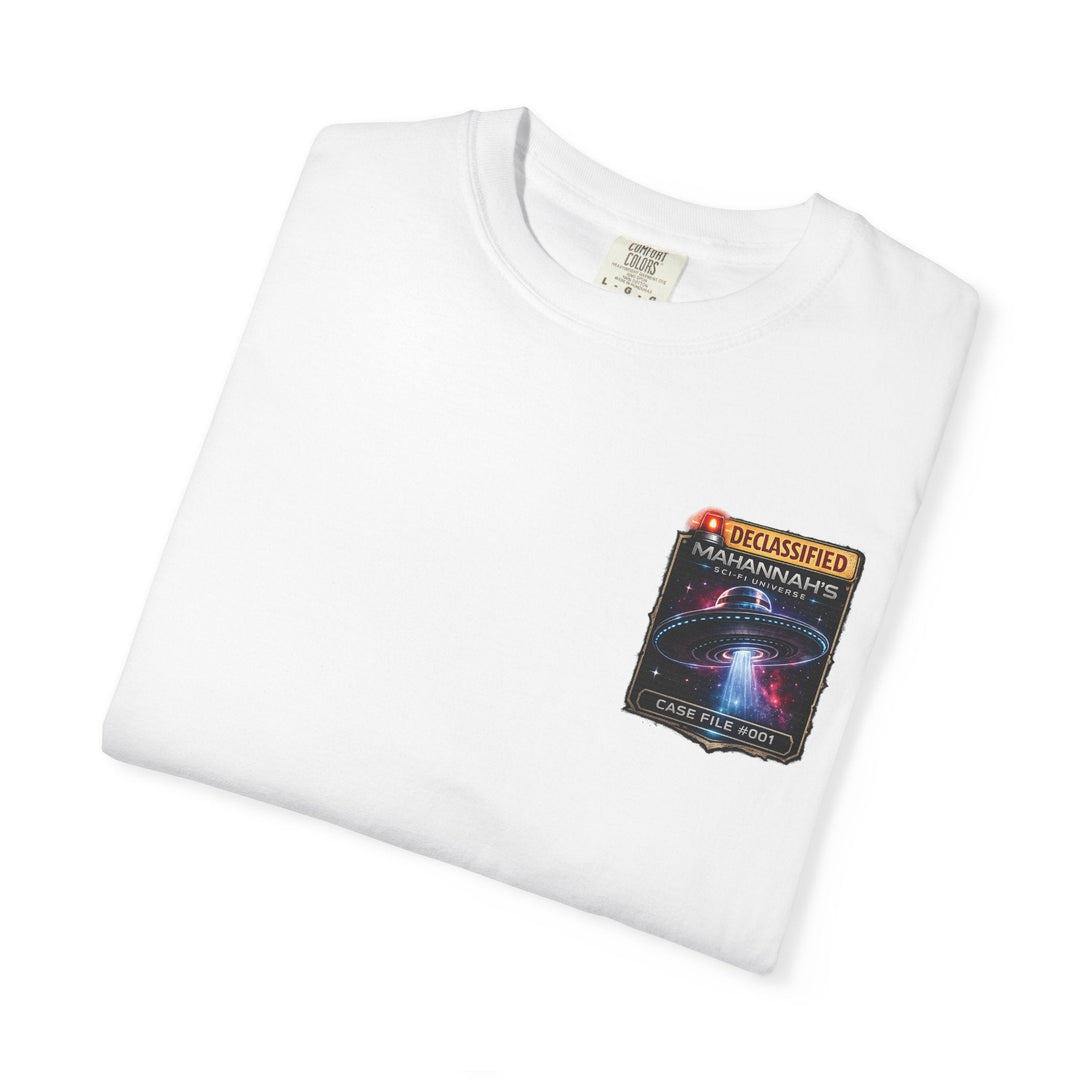 The Great Cowduction™ 2 Sided Heavyweight Garment-Dyed T-Shirt Cosmic Curiosities Archive – Case File 