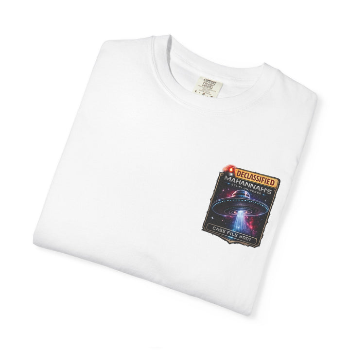 The Great Cowduction™ 2 Sided Heavyweight Garment-Dyed T-Shirt Cosmic Curiosities Archive – Case File 