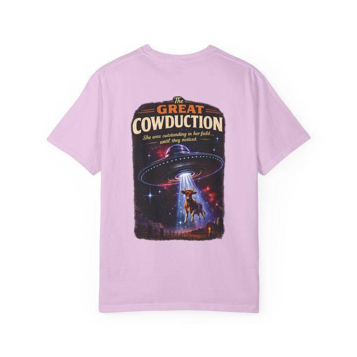 The Great Cowduction™ 2 Sided Heavyweight Garment-Dyed T-Shirt Cosmic Curiosities Archive – Case File 001 - Mahannah&