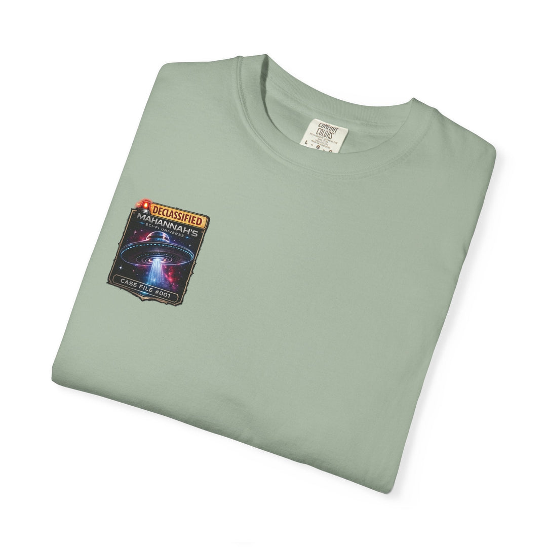 The Great Cowduction™ 2 Sided Heavyweight Garment-Dyed T-Shirt Cosmic Curiosities Archive – Case File 001 - Mahannah&