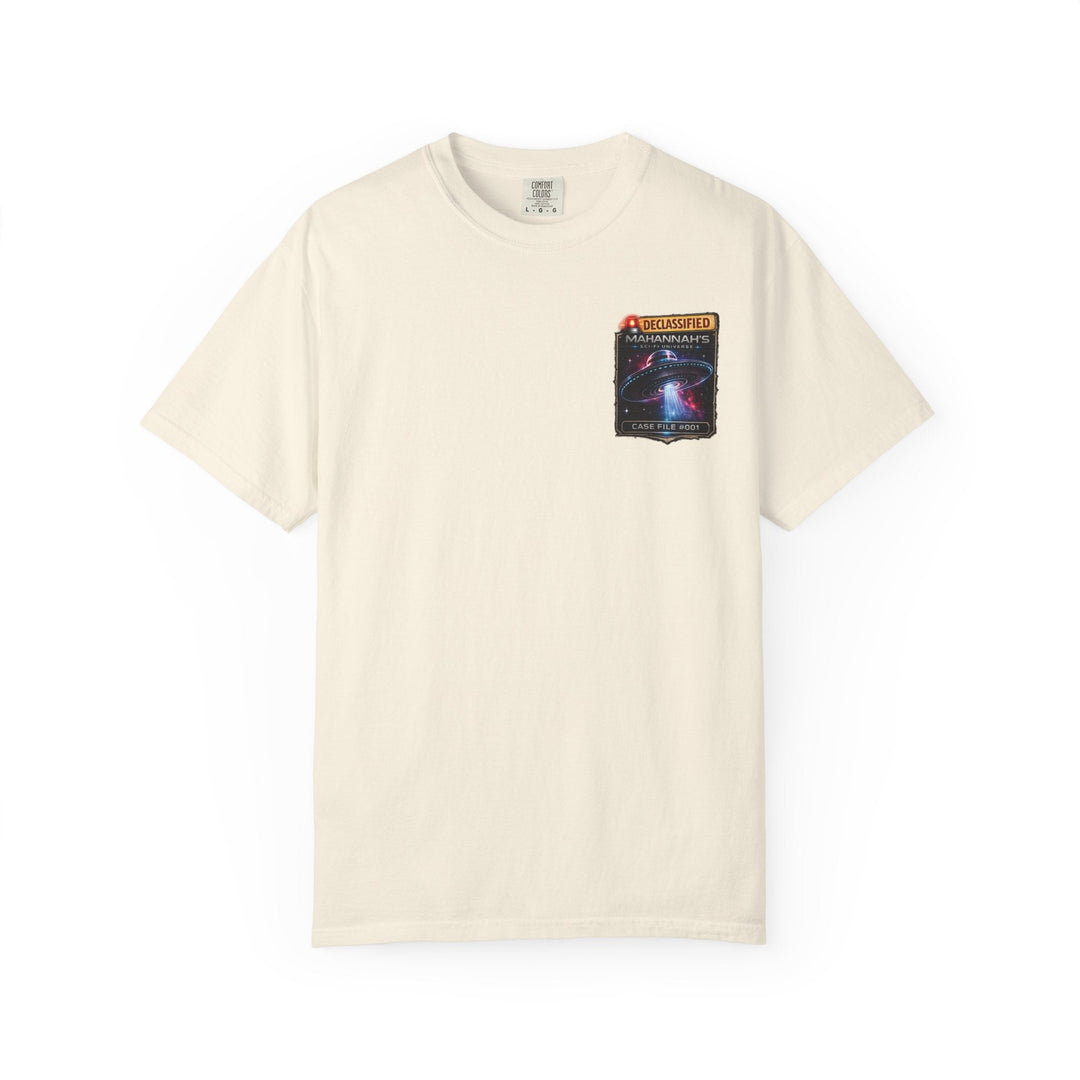 The Great Cowduction™ 2 Sided Heavyweight Garment-Dyed T-Shirt Cosmic Curiosities Archive – Case File 