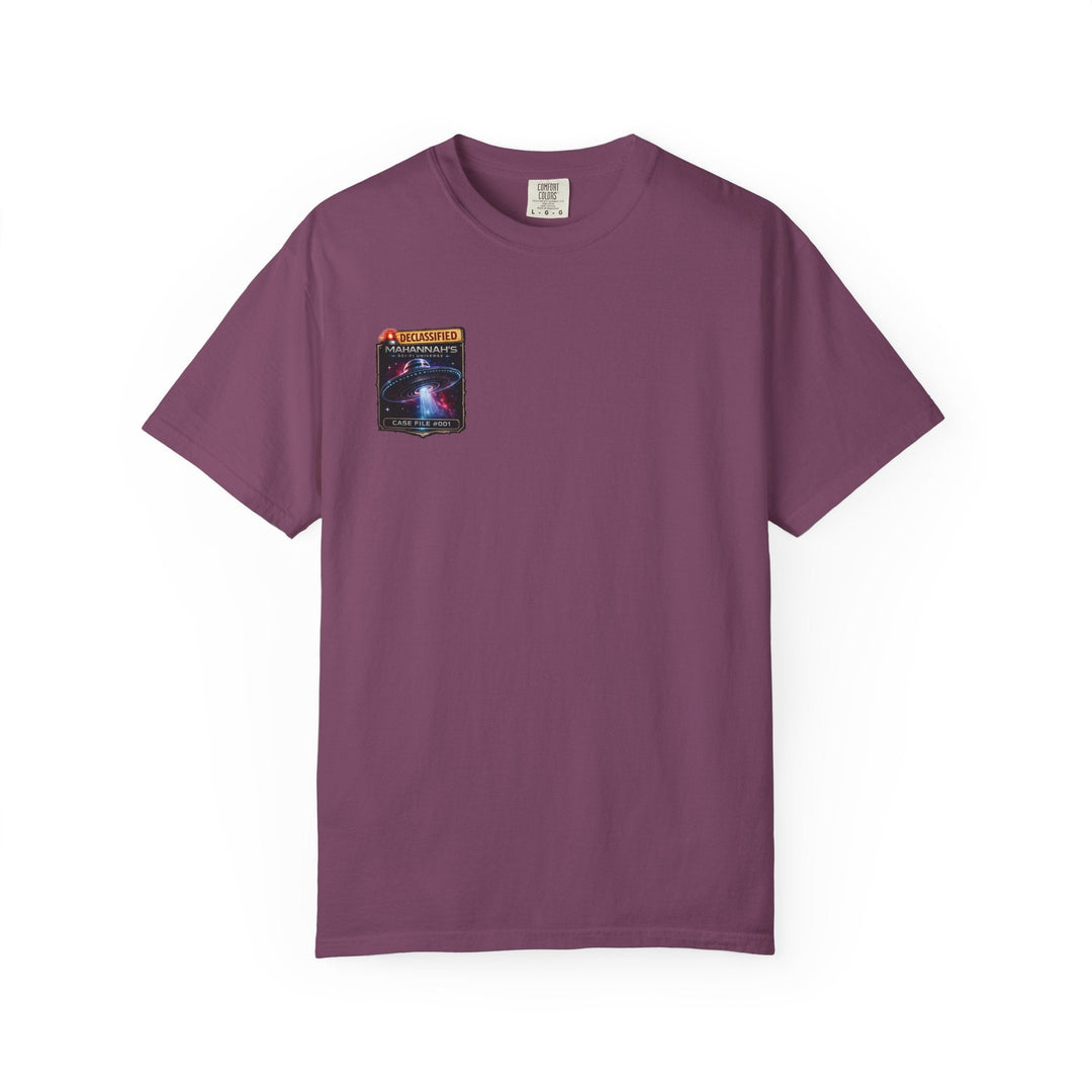 The Great Cowduction™ 2 Sided Heavyweight Garment-Dyed T-Shirt Cosmic Curiosities Archive – Case File 001 - Mahannah&