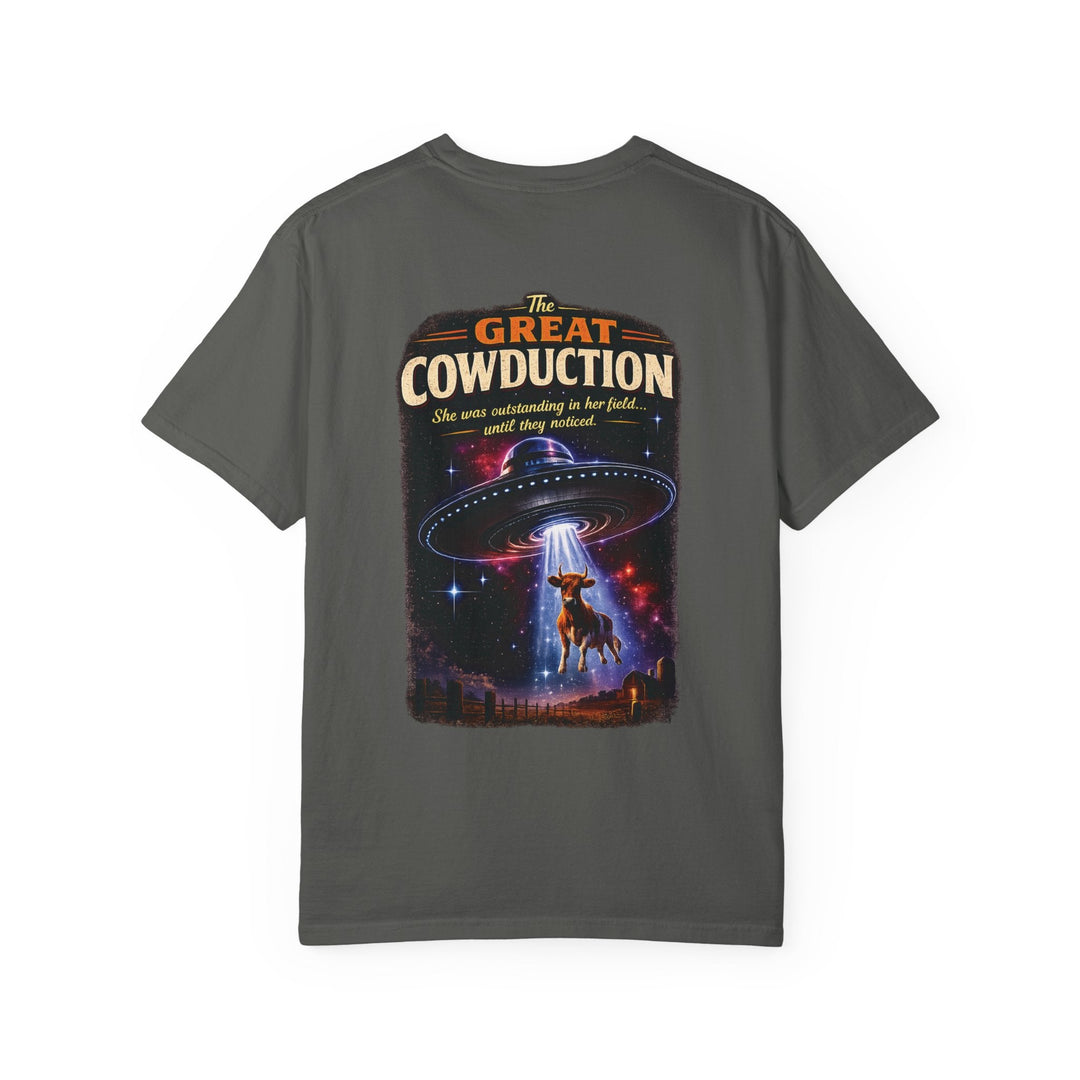 The Great Cowduction™ 2 Sided Heavyweight Garment-Dyed T-Shirt Cosmic Curiosities Archive – Case File 001 - Mahannah&