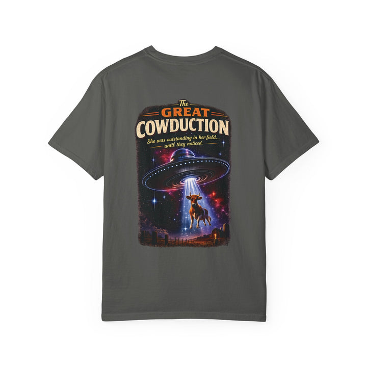 The Great Cowduction™ 2 Sided Heavyweight Garment-Dyed T-Shirt Cosmic Curiosities Archive – Case File 001 - Mahannah&