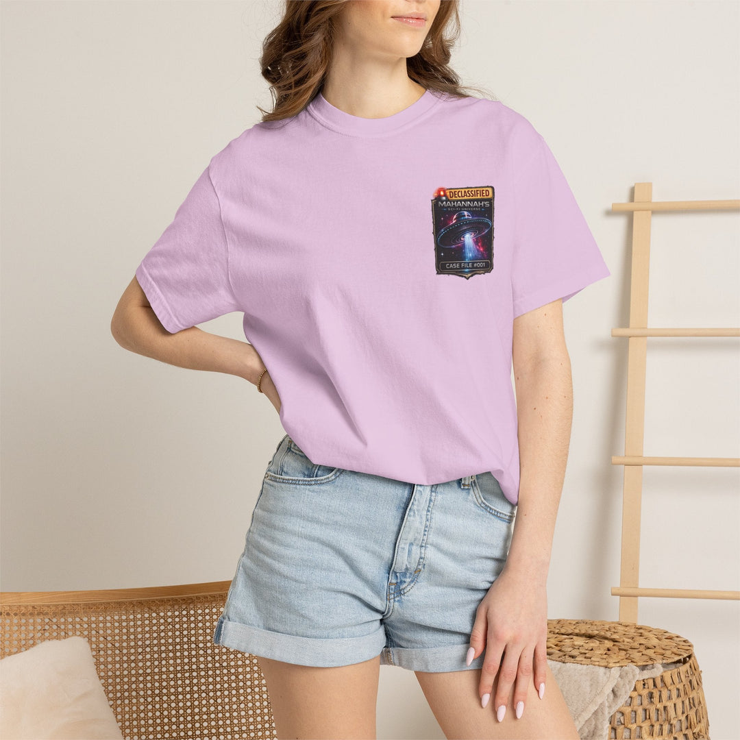 The Great Cowduction™ 2 Sided Heavyweight Garment-Dyed T-Shirt Cosmic Curiosities Archive – Case File 