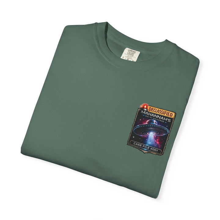 The Great Cowduction™ 2 Sided Heavyweight Garment-Dyed T-Shirt Cosmic Curiosities Archive – Case File 