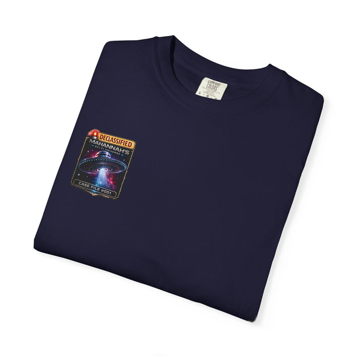 The Great Cowduction™ 2 Sided Heavyweight Garment-Dyed T-Shirt Cosmic Curiosities Archive – Case File 001 - Mahannah&