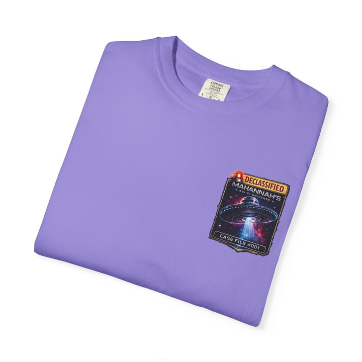 The Great Cowduction™ 2 Sided Heavyweight Garment-Dyed T-Shirt Cosmic Curiosities Archive – Case File 