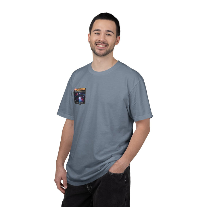 The Great Cowduction™ 2 Sided Heavyweight Garment-Dyed T-Shirt Cosmic Curiosities Archive – Case File 001 - Mahannah&