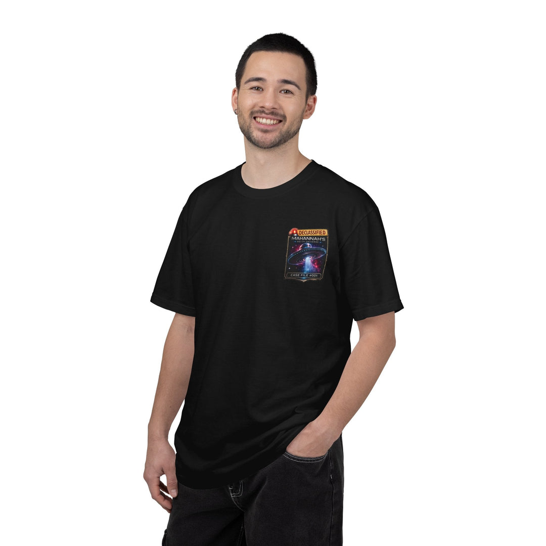 The Great Cowduction™ 2 Sided Heavyweight Garment-Dyed T-Shirt Cosmic Curiosities Archive – Case File 