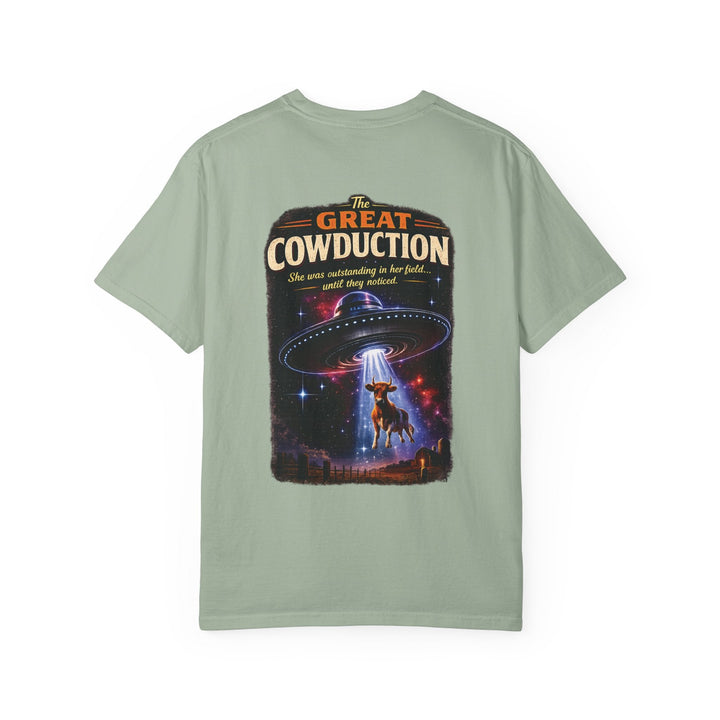 The Great Cowduction™ 2 Sided Heavyweight Garment-Dyed T-Shirt Cosmic Curiosities Archive – Case File 001 - Mahannah&