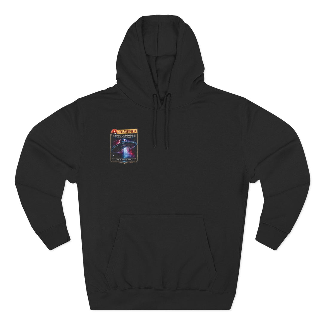 The Great Cowduction™ 3-Panel Fleece Hoodie | Cosmic Curiosities™ Archive – Case File 001 - Mahannah&