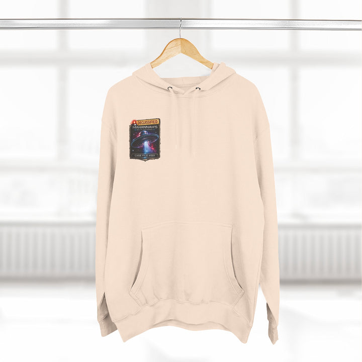 The Great Cowduction™ 3-Panel Fleece Hoodie | Cosmic Curiosities™ Archive – Case File 001 - Mahannah&