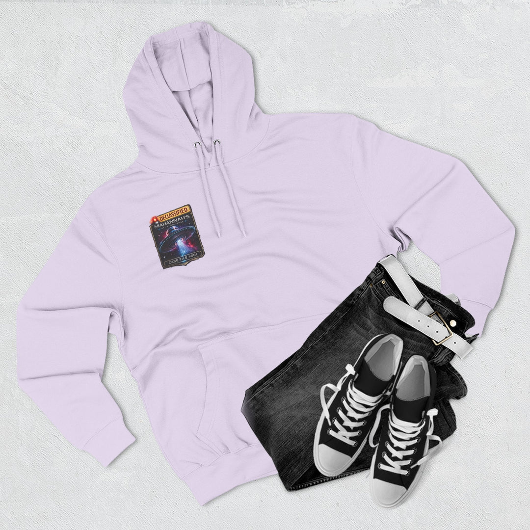 The Great Cowduction™ 3-Panel Fleece Hoodie | Cosmic Curiosities™ Archive – Case File 001 - Mahannah&