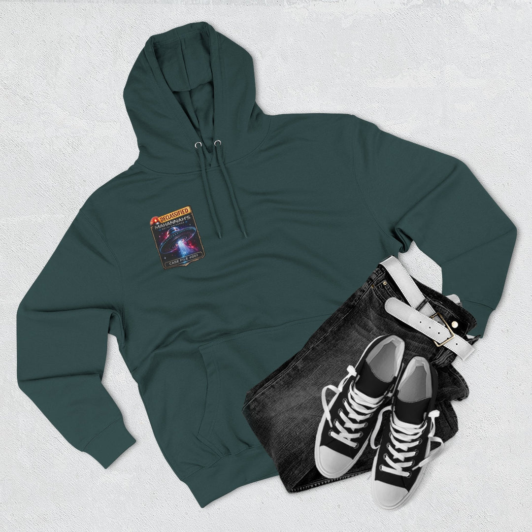 The Great Cowduction™ 3-Panel Fleece Hoodie | Cosmic Curiosities™ Archive – Case File 001 - Mahannah&