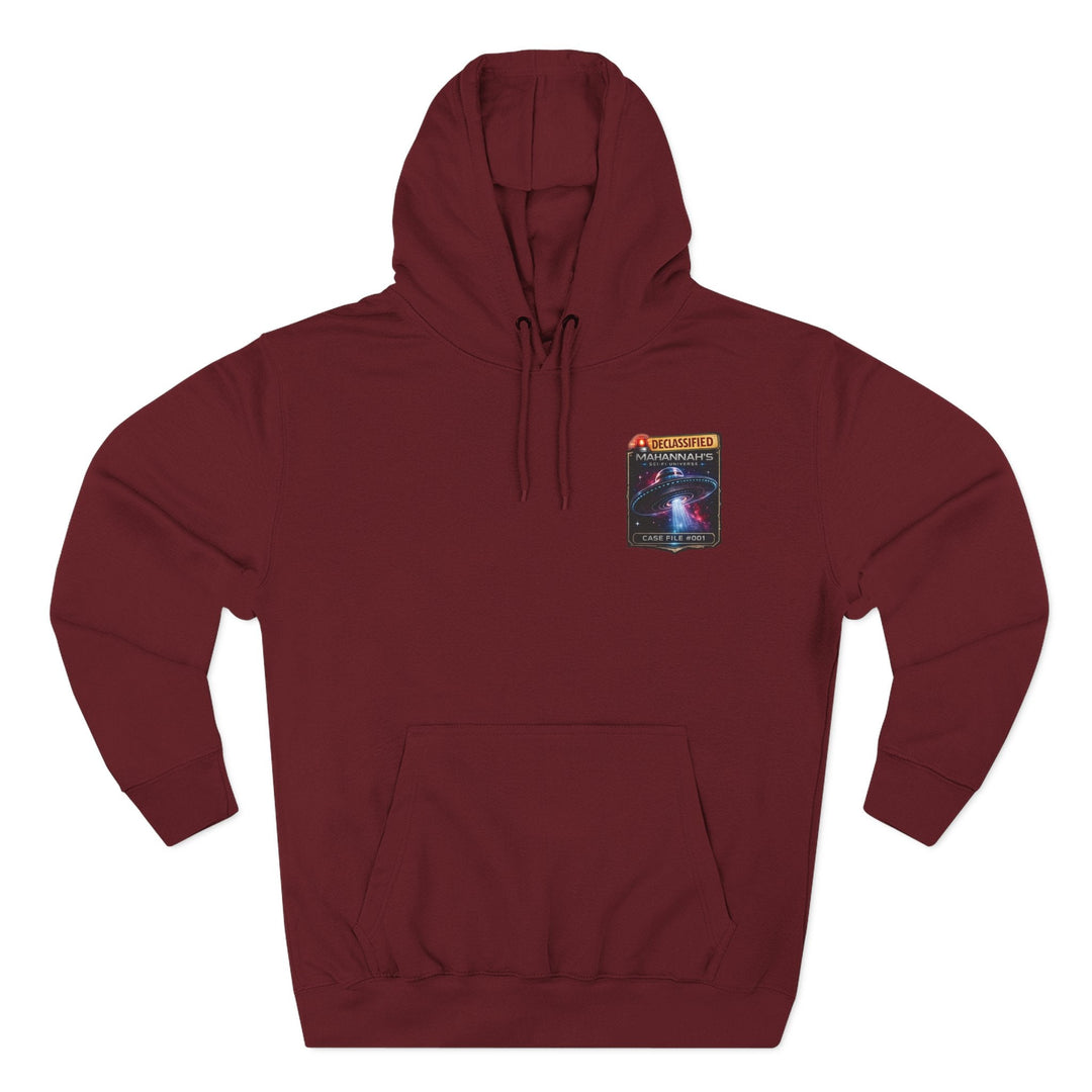 The Great Cowduction™ 3-Panel Fleece Hoodie | Cosmic Curiosities™ Archive – Case File 001 - Mahannah&