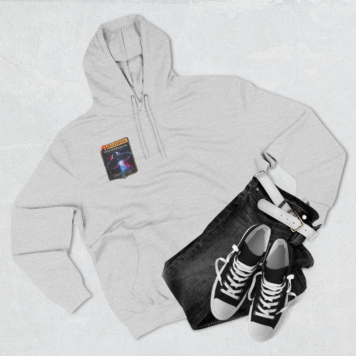 The Great Cowduction™ 3-Panel Fleece Hoodie | Cosmic Curiosities™ Archive – Case File 001 - Mahannah&