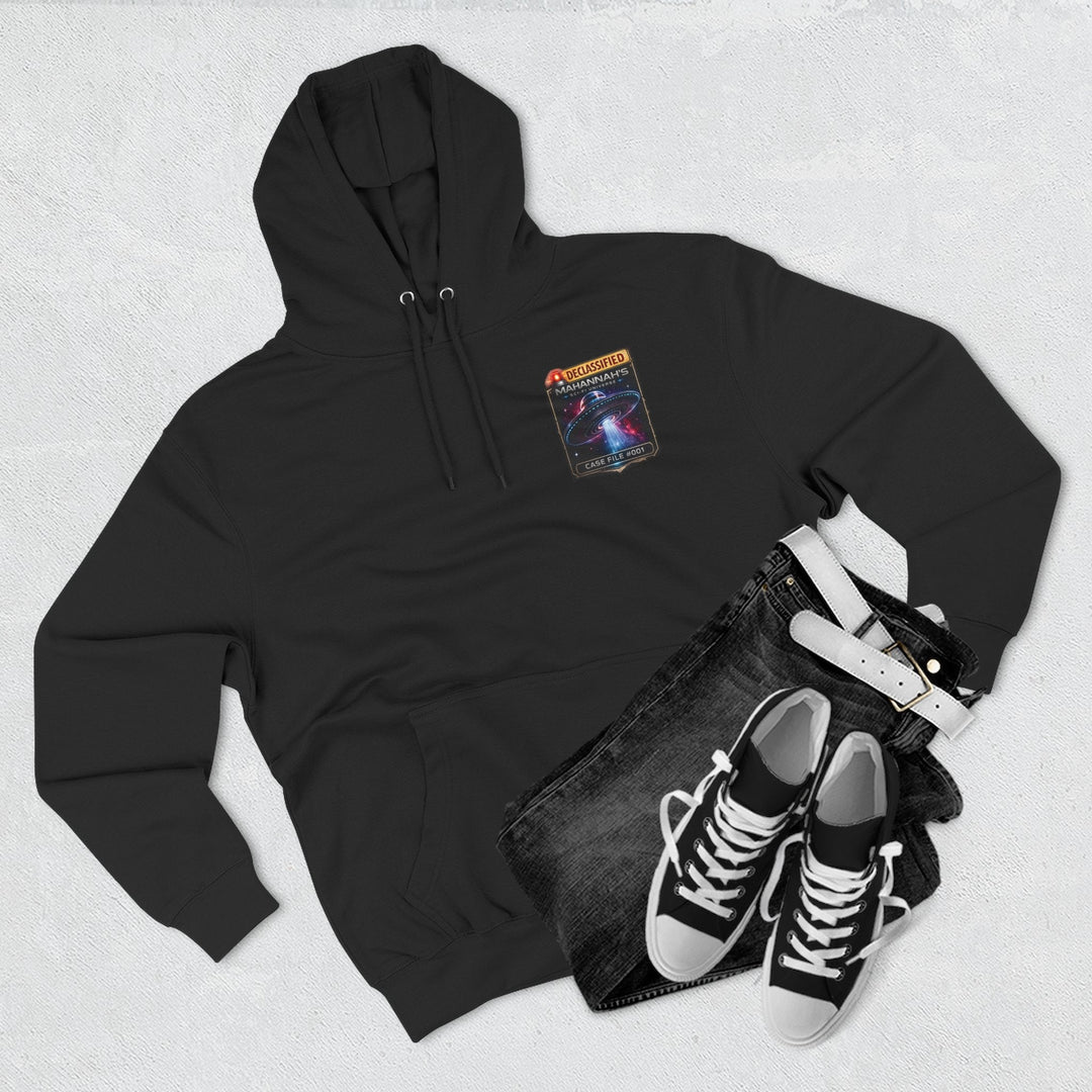 The Great Cowduction™ 3-Panel Fleece Hoodie | Cosmic Curiosities™ Archive – Case File 001 - Mahannah&