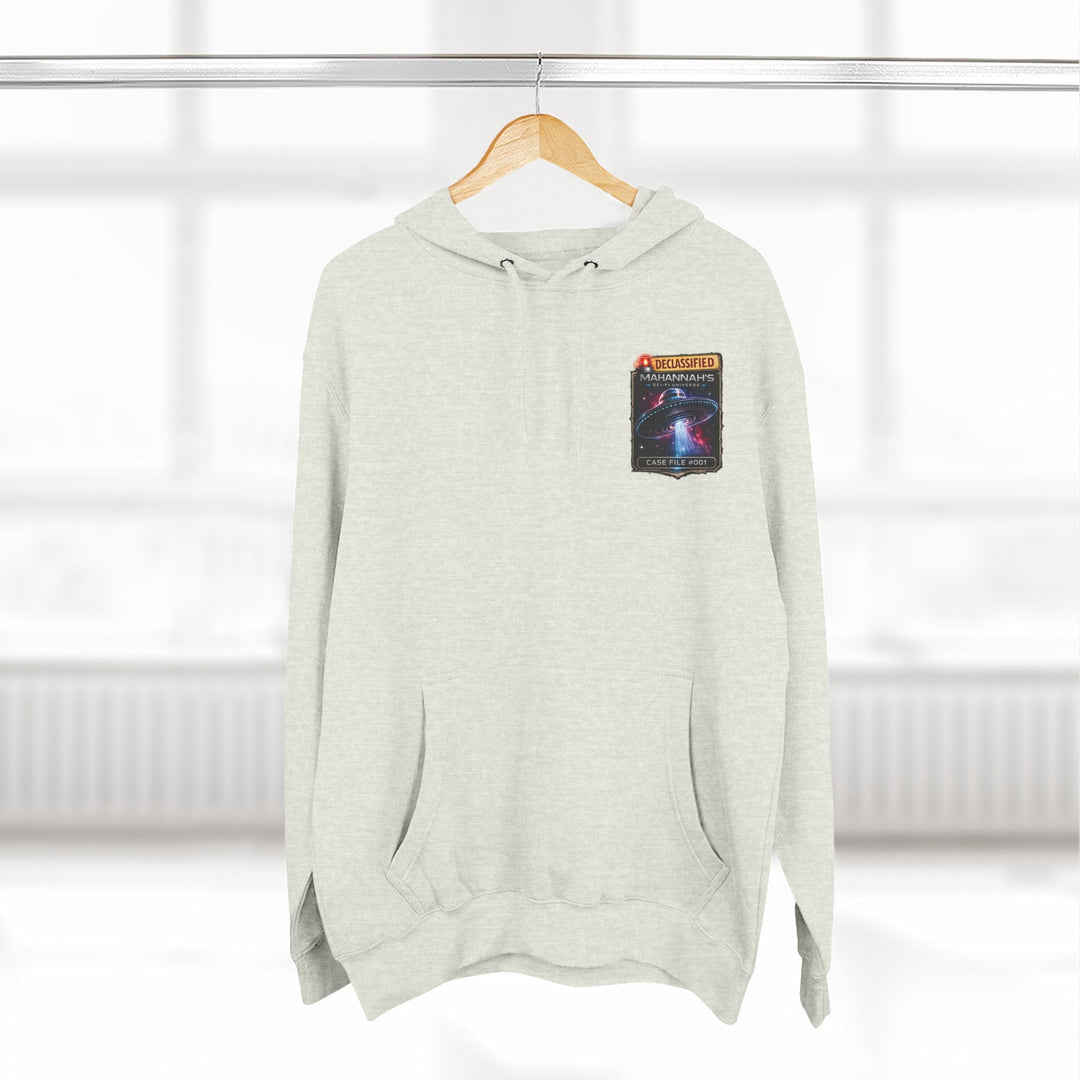 The Great Cowduction™ 3-Panel Fleece Hoodie | Cosmic Curiosities™ Archive – Case File 001 - Mahannah&