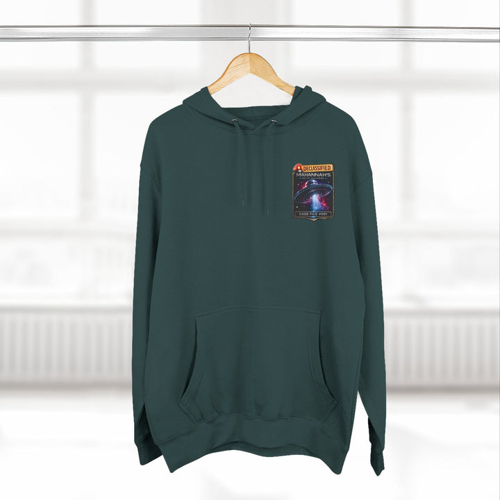 The Great Cowduction™ 3-Panel Fleece Hoodie | Cosmic Curiosities™ Archive – Case File 001 - Mahannah&