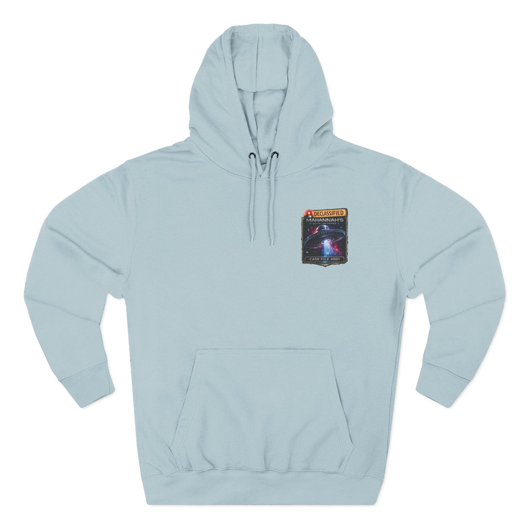 The Great Cowduction™ 3-Panel Fleece Hoodie | Cosmic Curiosities™ Archive – Case File 001 - Mahannah&